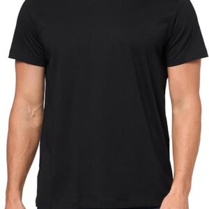 Men's Mix&Match Crewneck Cotton Lounge T-Shirt-Outer Space Black