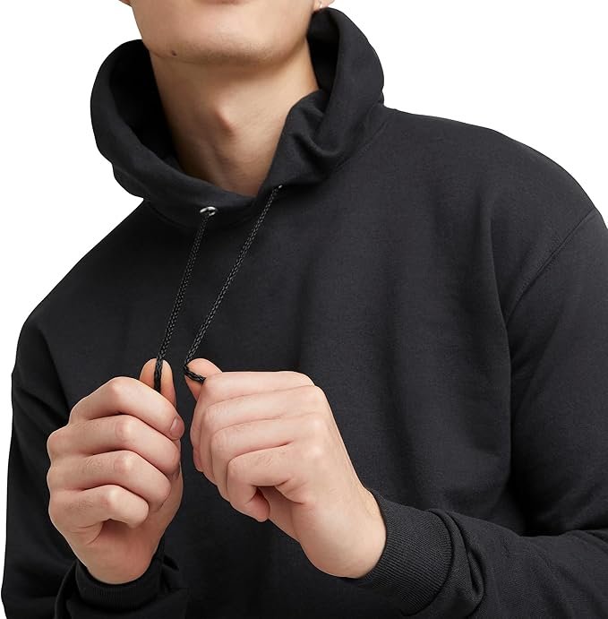 Men's Sweatshirt Cotton Blend Hoodie-Black
