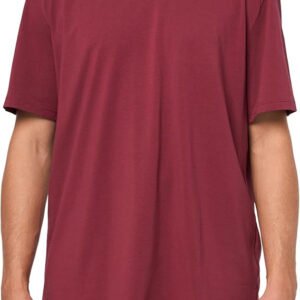 Men's Mix&Match Crewneck Cotton Lounge T-Shirt-Black Cherry
