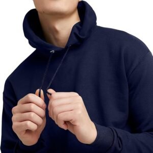 Men's Sweatshirt Cotton Blend Hoodie-Navy