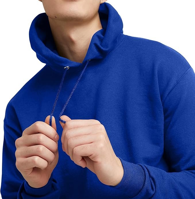 Men's Sweatshirt Cotton Blend Hoodie-Deep Royal