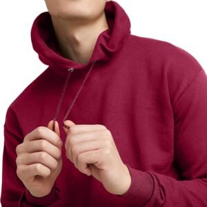 Men's Sweatshirt Cotton Blend Hoodie-Cardinal
