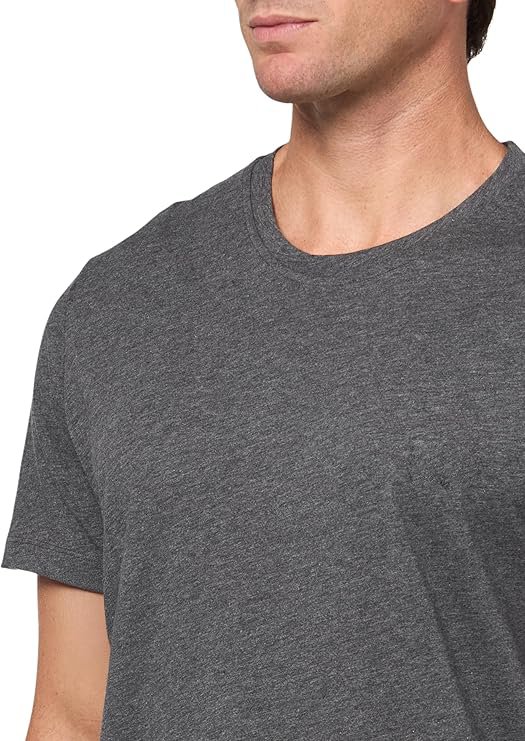 Men's Mix&Match Crewneck Cotton Lounge T-Shirt-Carbon Grey - Image 2