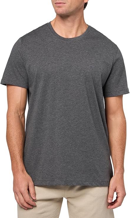 Men's Mix&Match Crewneck Cotton Lounge T-Shirt-Carbon Grey