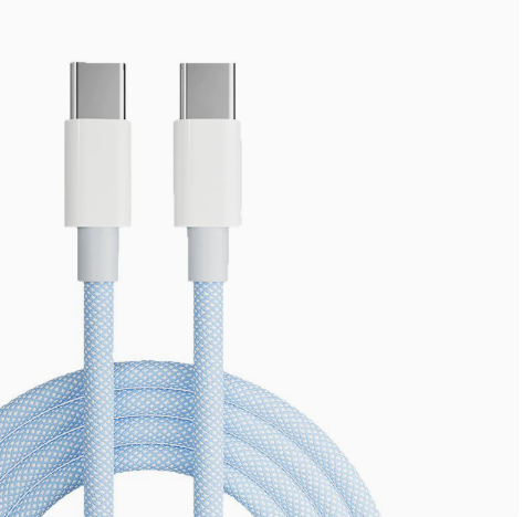 Dual USB-C Cable 80Gbps – Braided Fast Charging Cord for MacBook, iPad, iPhone 15/16, and Laptops