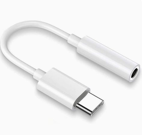USB-C to 3.5mm Audio Adapter – Plastic Headphone Converter for TPC Smartphones and Tablets