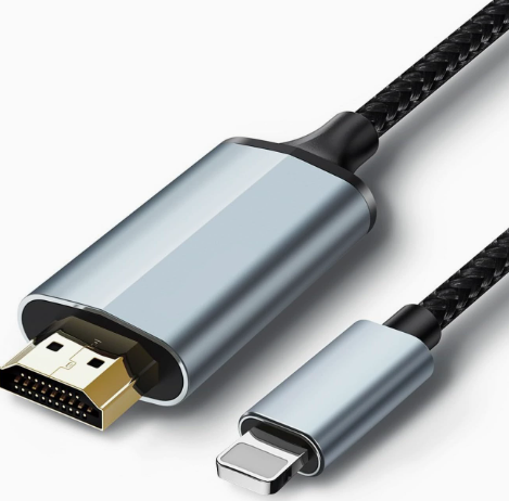 4K Lightning to HDMI Adapter – Premium Screen Mirroring Cable for iPhone/iPad and Laptops to Monitor/TV
