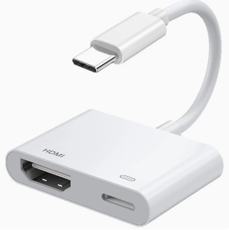 2-in-1 4K USB-C to HDMI Adapter – Audio/Video Mirroring Cable for Phones, Tablets, and Laptops