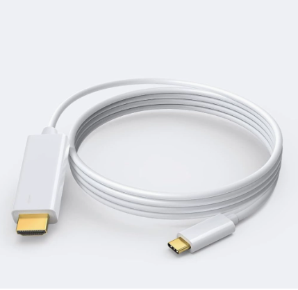 4K USB-C to HDMI Adapter – Audio/Video Mirroring Cable for Phones, Laptops, TVs, and Projectors