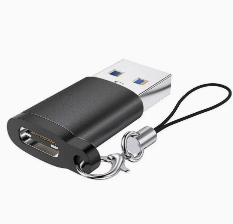 USB-A to USB-C OTG Adapter – Male to Female Converter for Smartphones, Tablets, and Laptops