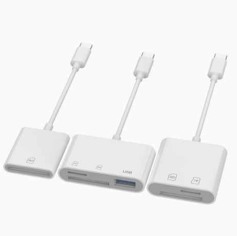 USB-C Card Reader – 4-in-1 SD/TF/CF/USB Adapter for Smartphones, Laptops, and Tablets (Factory Direct)