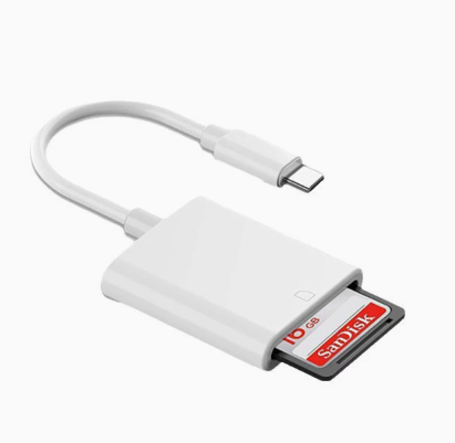 USB-C OTG Adapter – Single-Slot SD/TF Card Reader for Phones, U-Disk, and Laptops