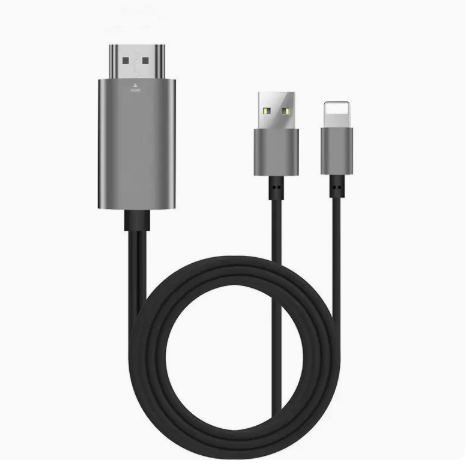 3-in-1 Lightning to HDMI Adapter – 1080P Screen Mirroring Cable for iPhone/iPad and Tablets